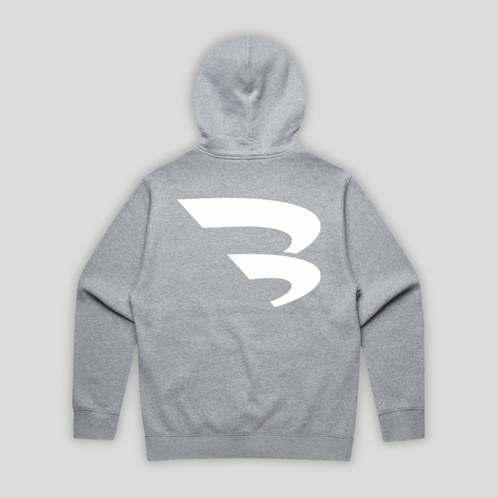 B-YOND Relaxed Fit Hoodie 01 - Grey