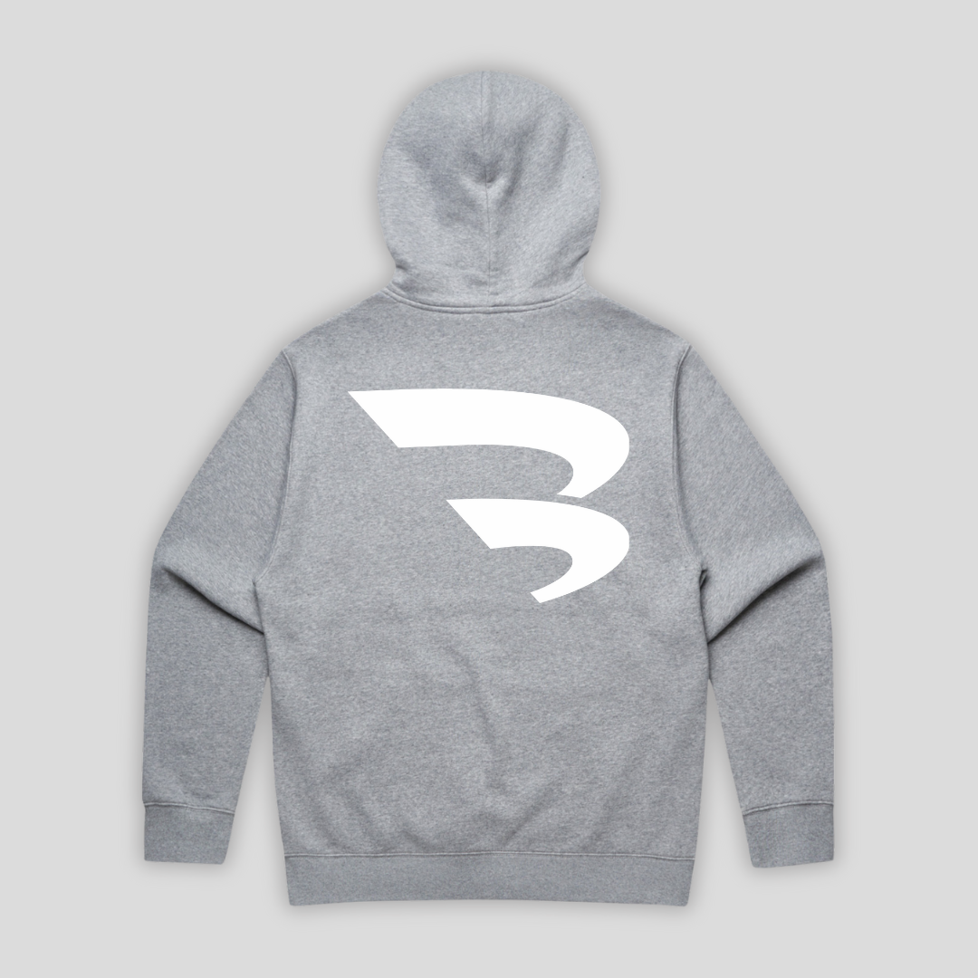 B-YOND Relaxed Fit Hoodie 01 - Grey