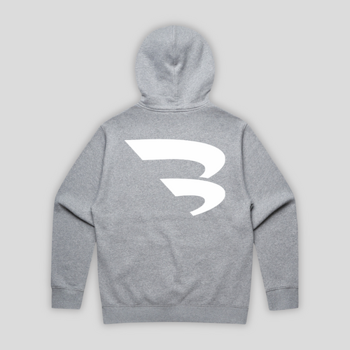 B-YOND Relaxed Fit Hoodie 01 - Grey